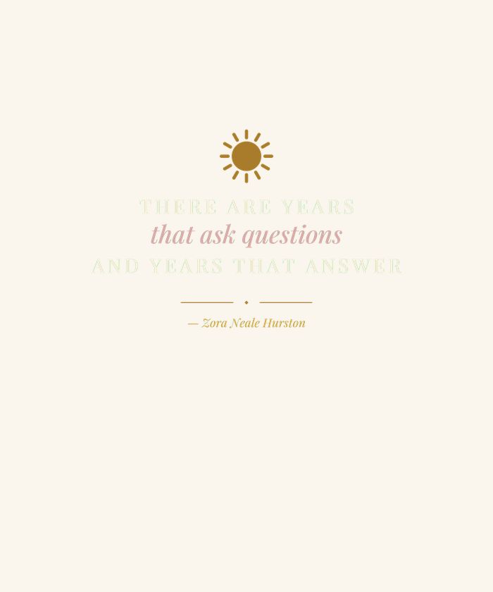 There Are Years That Ask Questions and Years That Answer